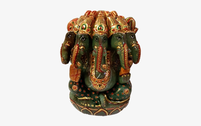 Green Aventurine Ganesha Ji - Carving, transparent png