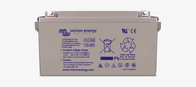 Gel And Agm Batteries - 165ah Gel Victron Battery, transparent png