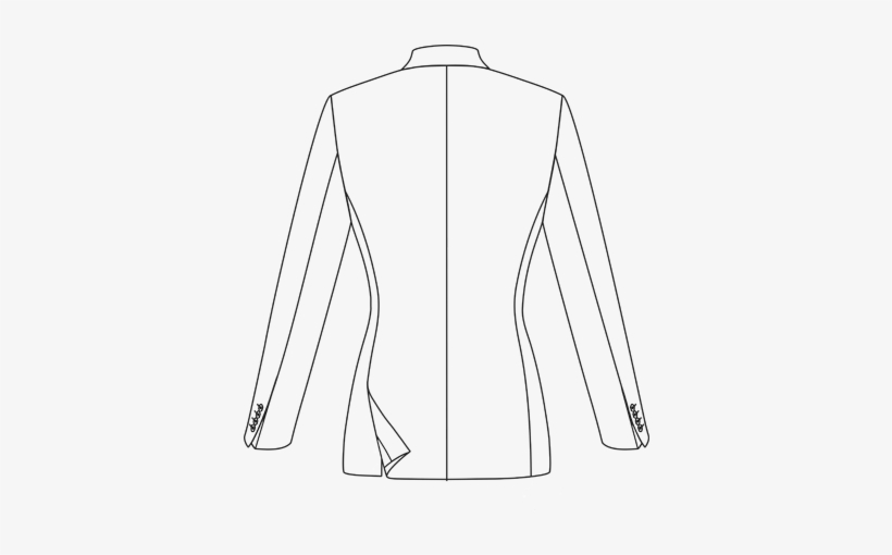 Png Free Stock Collar Drawing Suit - Jacket Vent Technical Drawing, transparent png