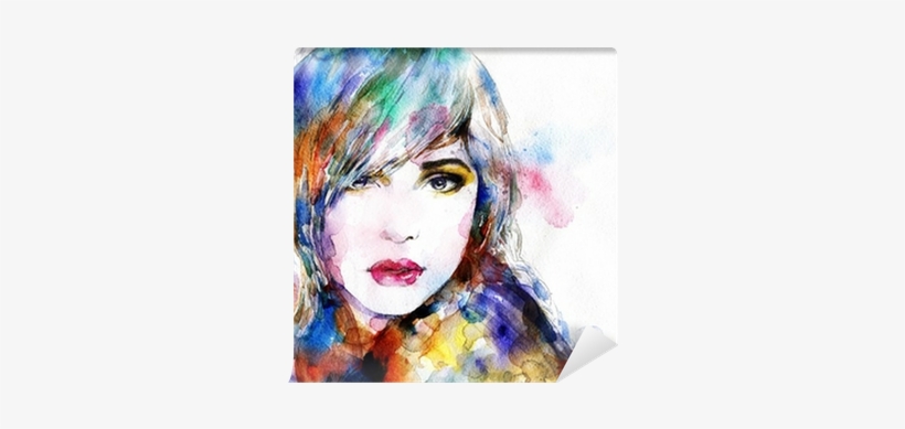 Beautiful Woman Face - Woman Face Watercolor, transparent png