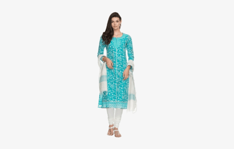 Svg Library Stock Suits Womens Printed Shoppers Stop - Transparent Churidar Suit, transparent png