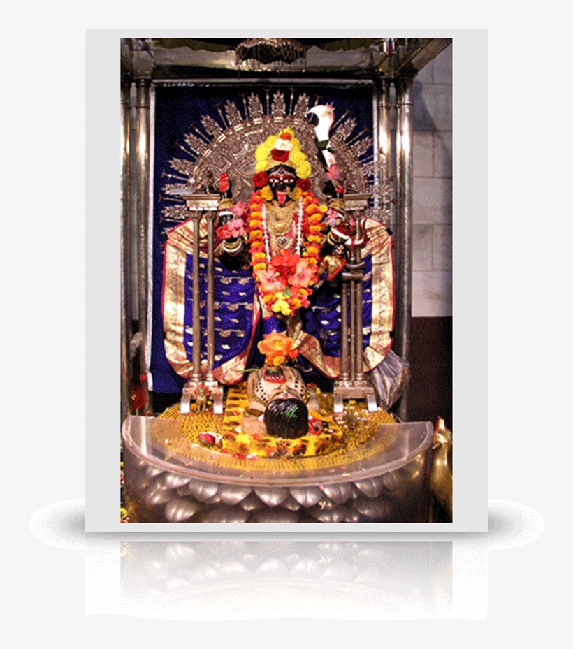 Ma Bhavatarini Kali W/purple Sari - Dakshineswar Kali Temple Aarti, transparent png