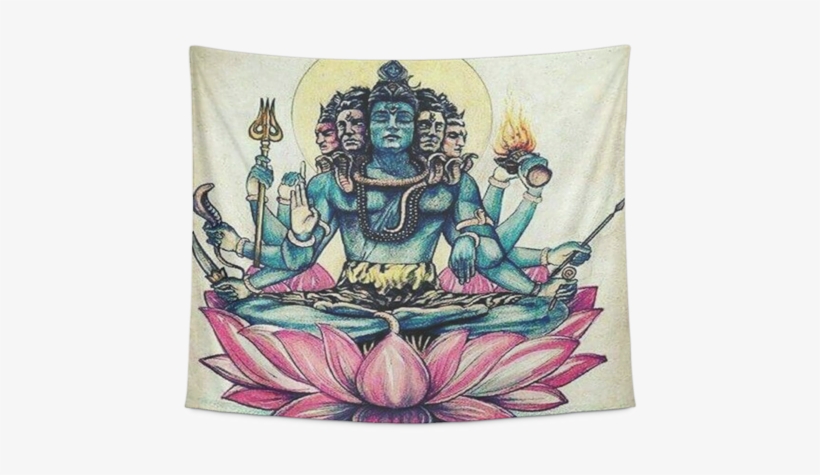 Hindu God Shiva Divine Masculine In Lotus Spiritual - Mahadeva, transparent png