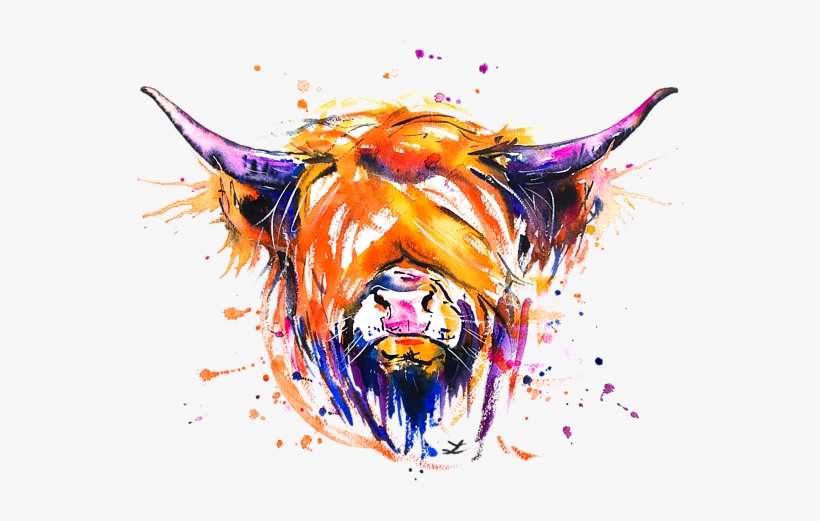 Bleed Area May Not Be Visible - Highland Cattle, transparent png