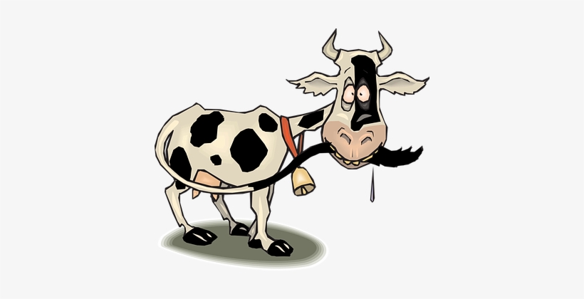 Cow Black White Farm Animal Dairy Cattle D - Animated Cow, transparent png