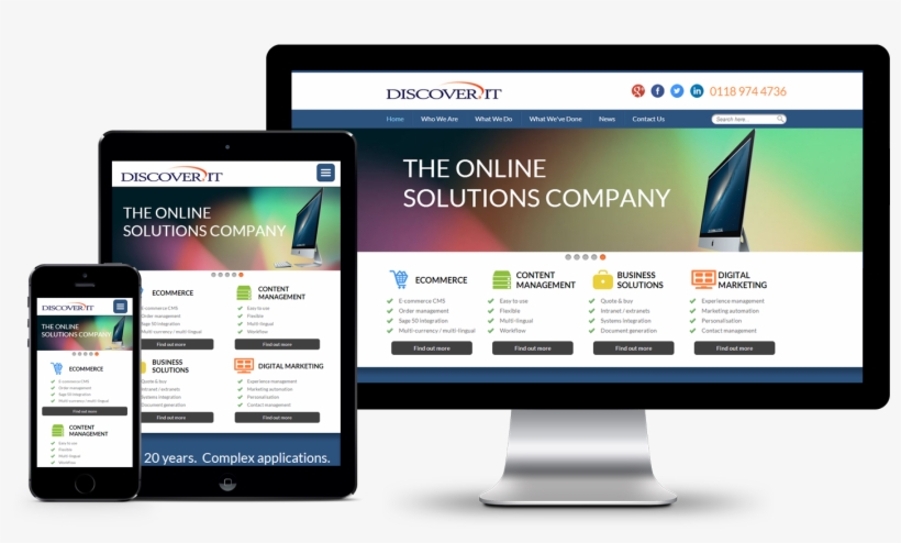 Responsive Design Png Vector Free Download - Computer Tablet Phone Png, transparent png