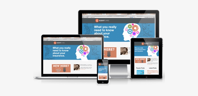 The Usage Of Mobile Devices And Internet Is Growing - Responsive Website Samples Transparent, transparent png