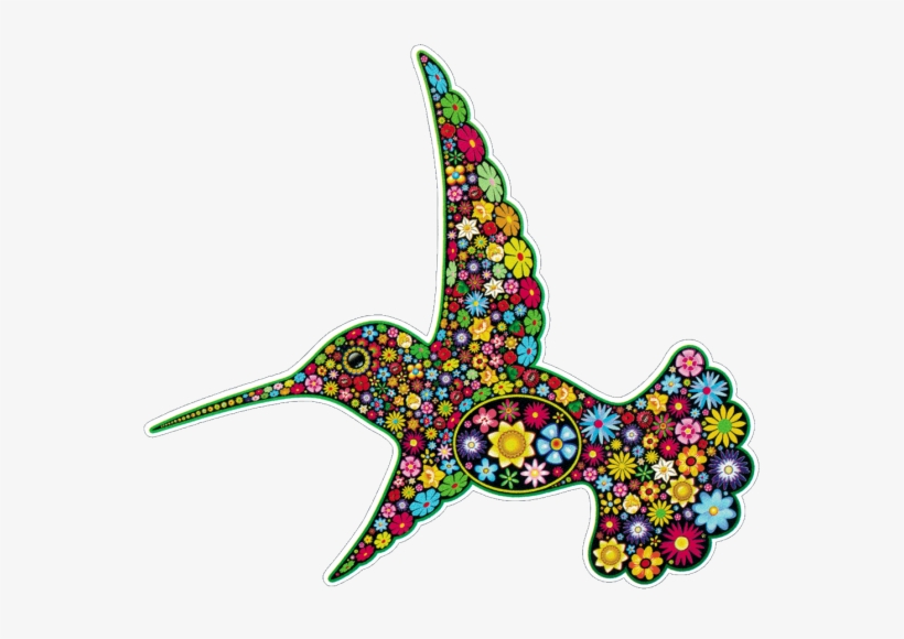 Bumper Sticker / Decal - Flower Hummingbird Cabochon Tibetan Silver Glass Chain, transparent png