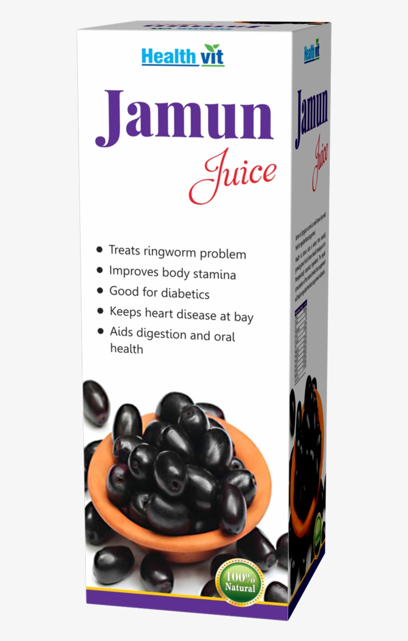 Picture Of Healthvit Jamun Juice Advertisement - Health, transparent png