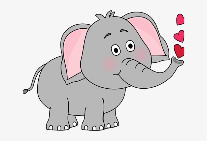Elephant Clipart Colored - Imagenes De Elephant En Ingles, transparent png