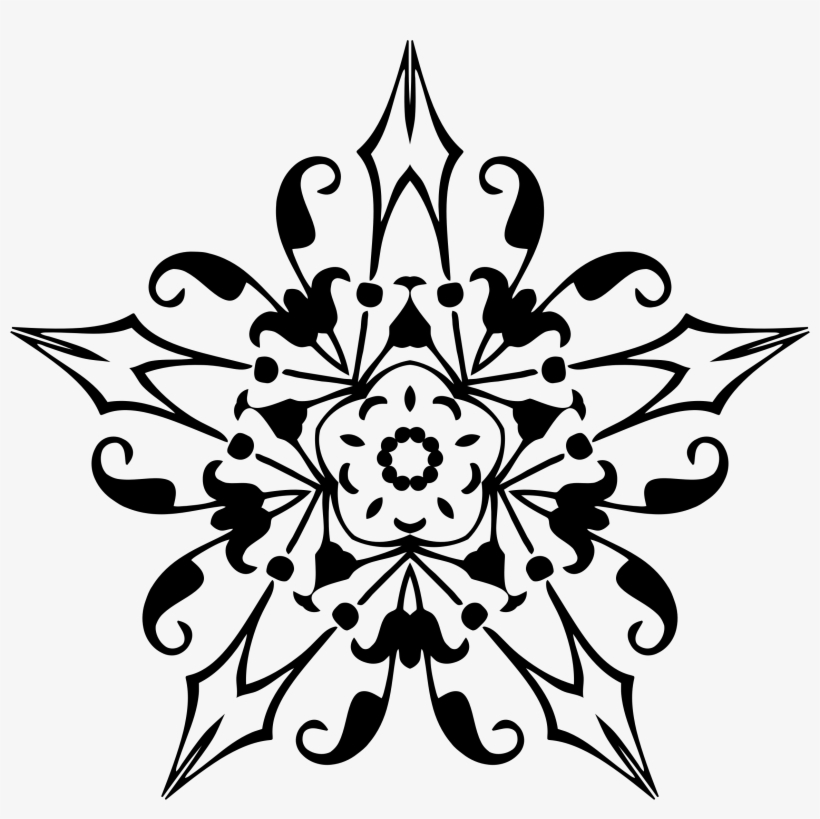 Design Clipart Divider - Copos Nieve Negros Png, transparent png