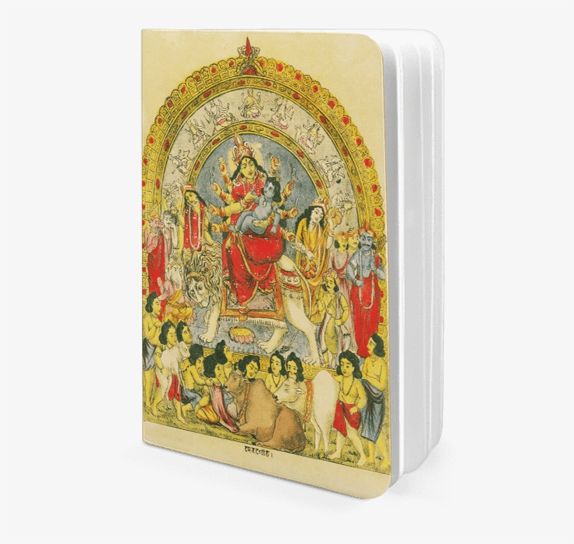 Dailyobjects Goddess Durga With Baby Krishna A5 Notebook - Emblem, transparent png
