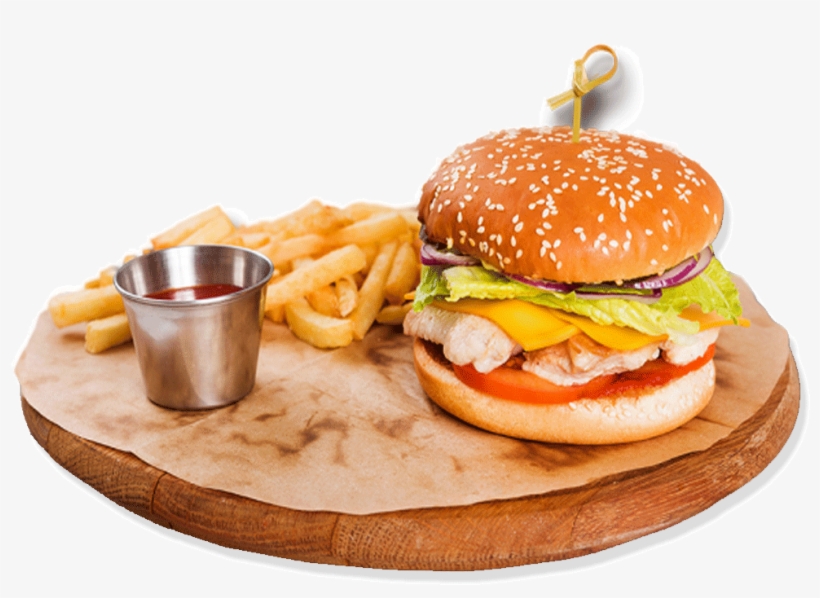 Chicken Burger Png Download Image - Hamburger, transparent png