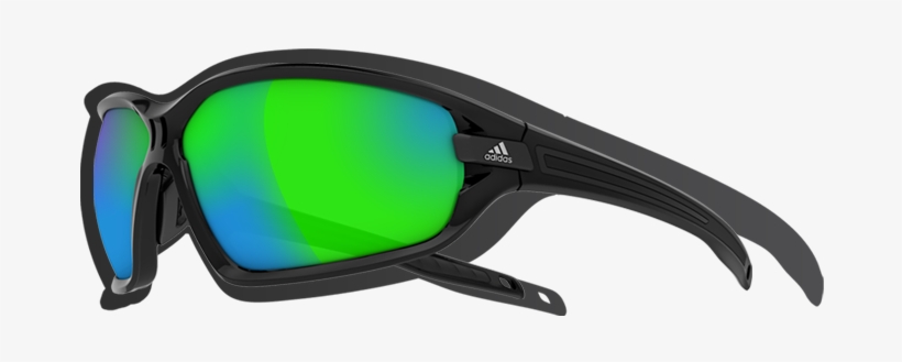 Full-frame Sunglasses - Adidas Evil Eye Evo S A419 - Black Shiny Black/grey, transparent png