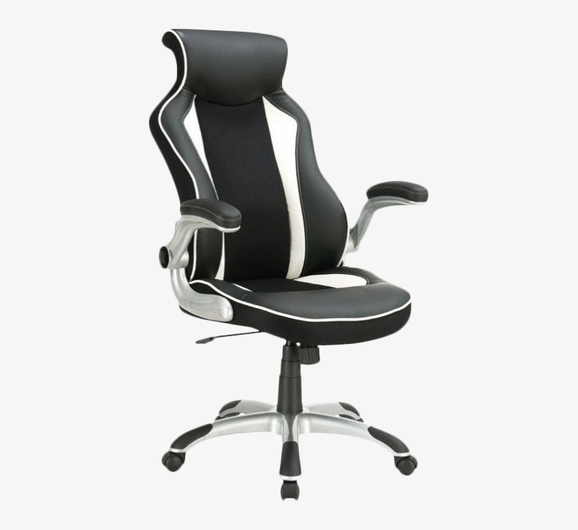 Coaster High-back Vinyl Office Task Chair, Adjustable, transparent png