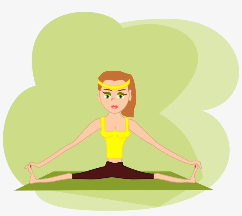 Meditation Clipart Keep Fit - Fit Girl Clipart Png, transparent png