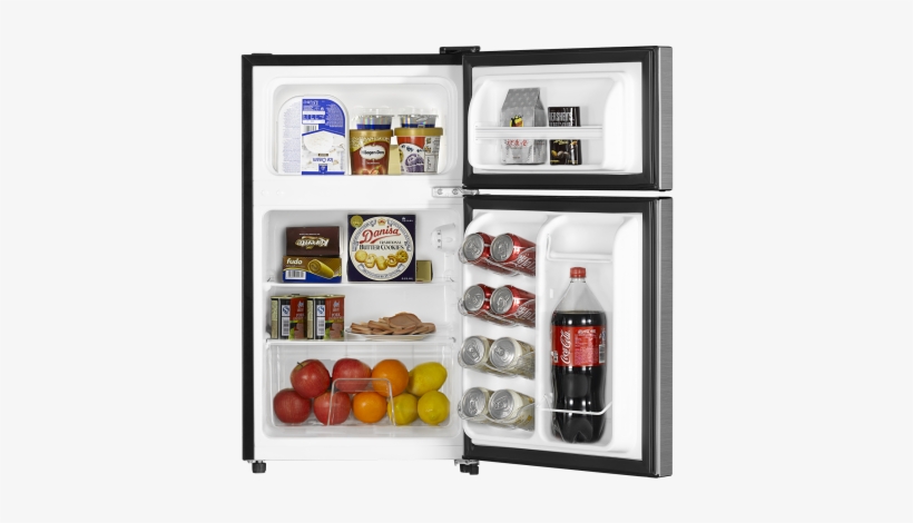 Double-door Compact Refrigerator - Hisense 3.3 Mini Double Door Refrigerator, transparent png
