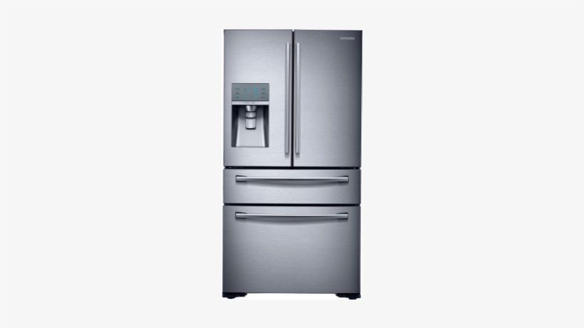 680l Samsung 4 Door Fridge Srf680cdls - Samsung French Door Refrigerator Stainless Steel, transparent png