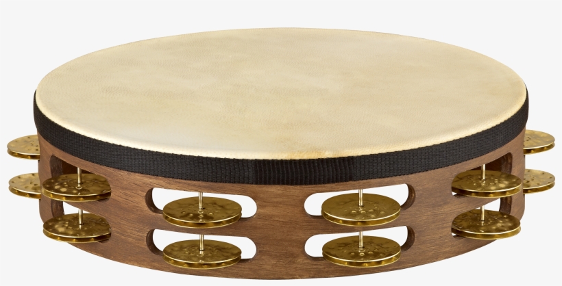 Vintage Goat Skin Wood Tambourine - Vintage Tambourine, transparent png