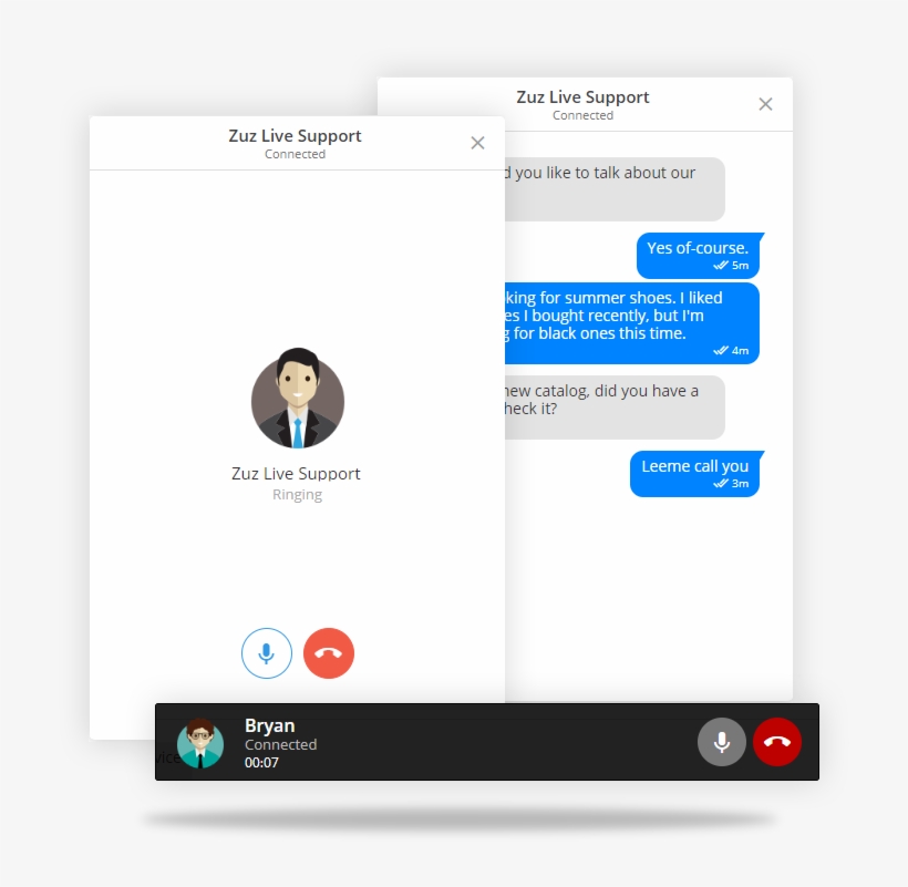 Zuz Live Web Phone Call & Chat Support Plugin For Wordpress - Wordpress, transparent png