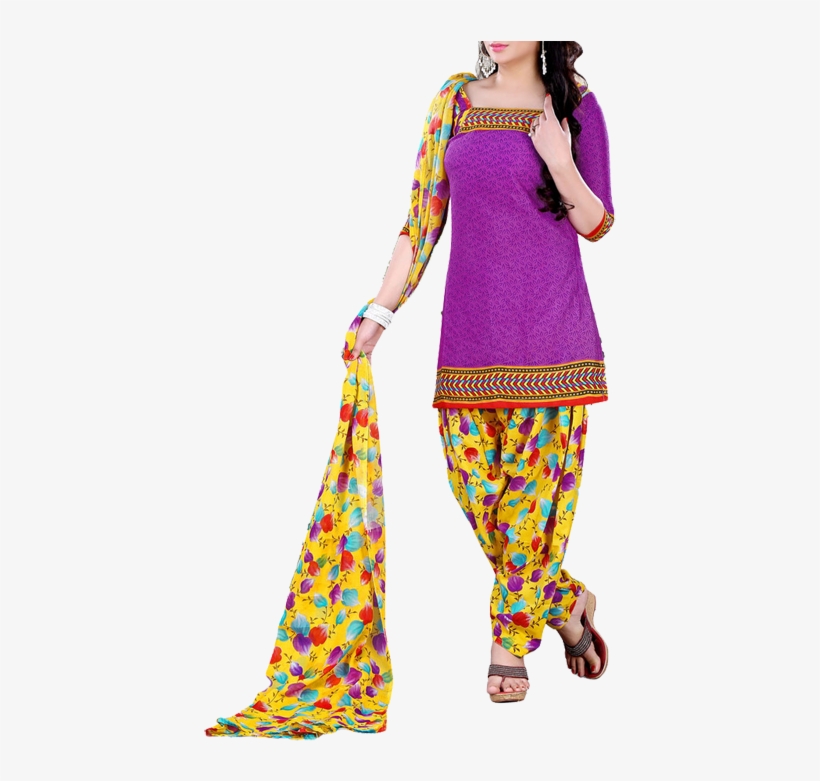 Aasvaa Salwar Suit Dress Material - Dress, transparent png