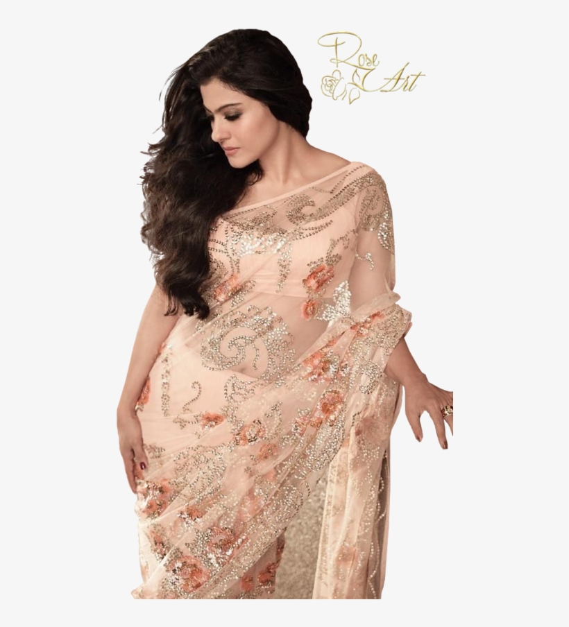 Transparent Actress Salwar Jpg Library Download - Kajal Devgan In Saree, transparent png