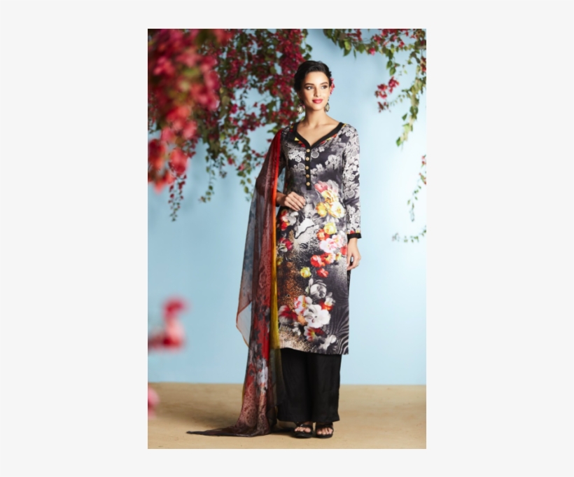 Punjabi Printed Suits Designs, transparent png