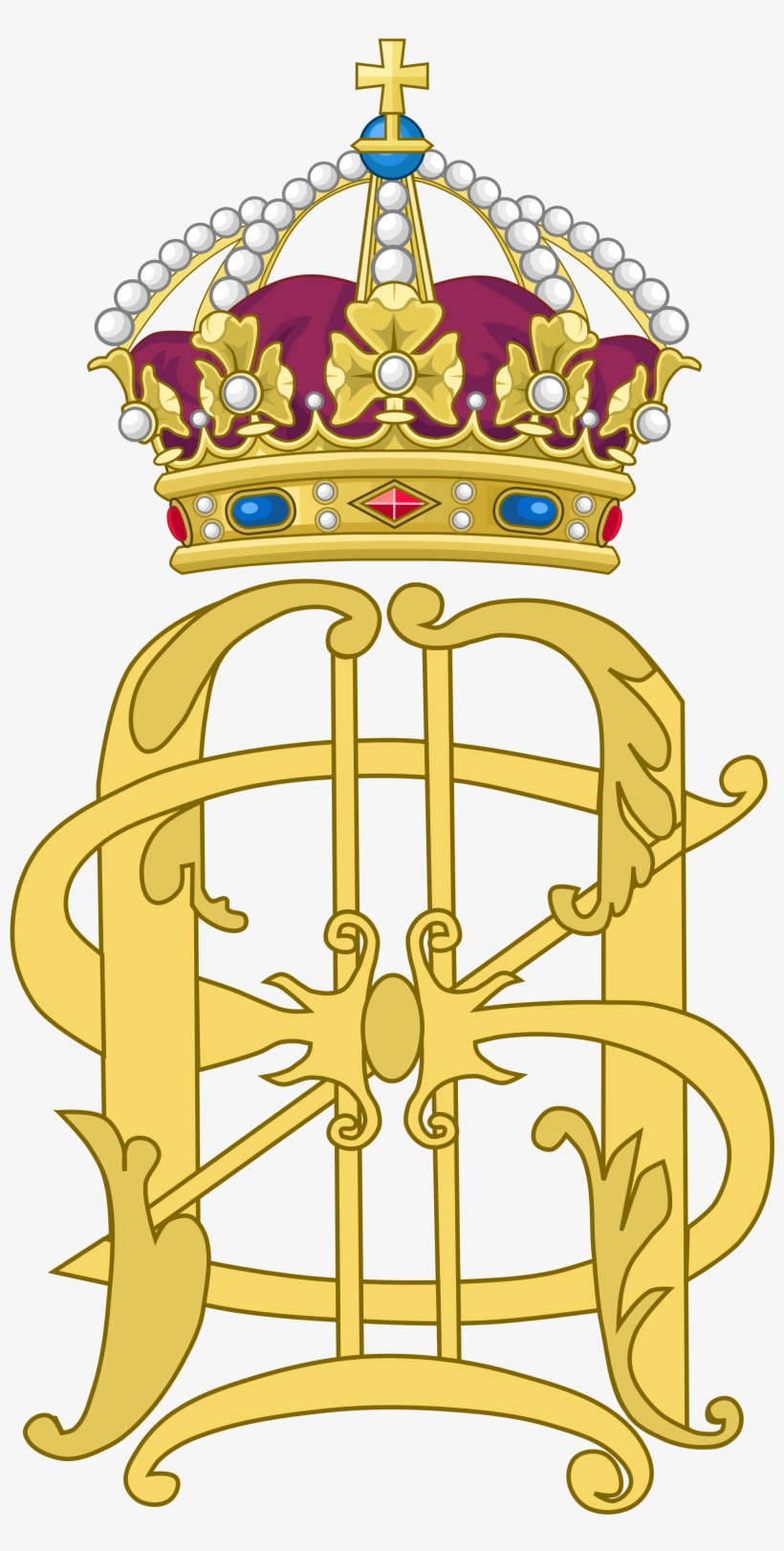 Clip Art Freeuse Th Wedding Clipart - Gustav Ii Adolf Monogram, transparent png