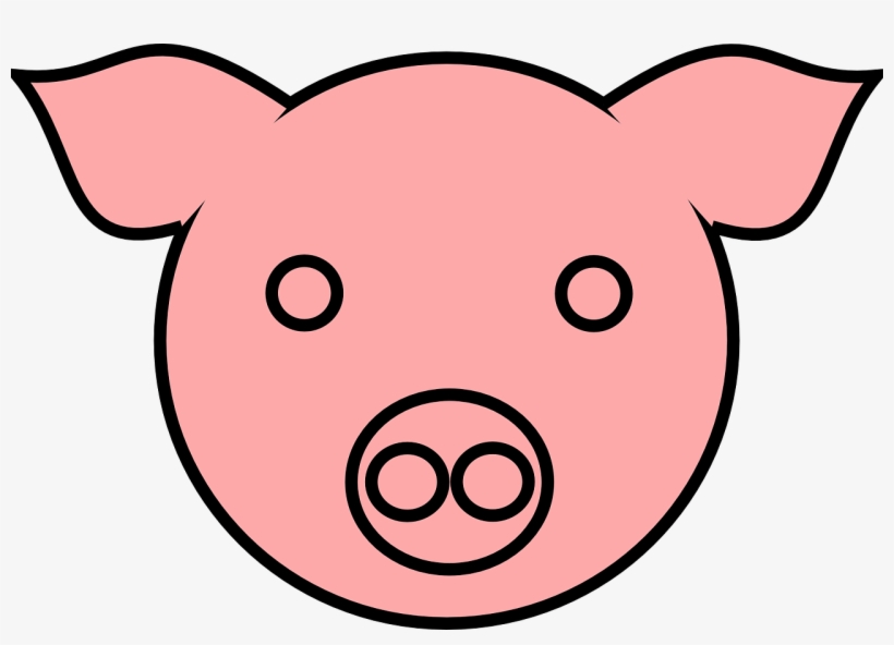 Pigs Drawing Portrait - Pig Face Drawing, transparent png