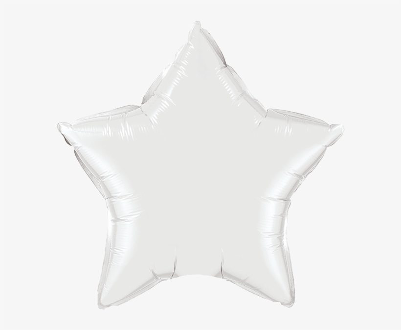20" White Star Foil Balloon - Baby Blue Star Balloons, transparent png