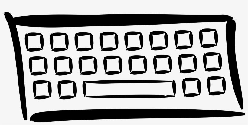 Free Vector Minimalist Keyboard Clip Art, transparent png