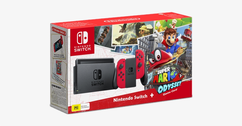 Nintendo Switch Console Super Mario Odyssey* - Nintendo Switch Bundle Malaysia, transparent png