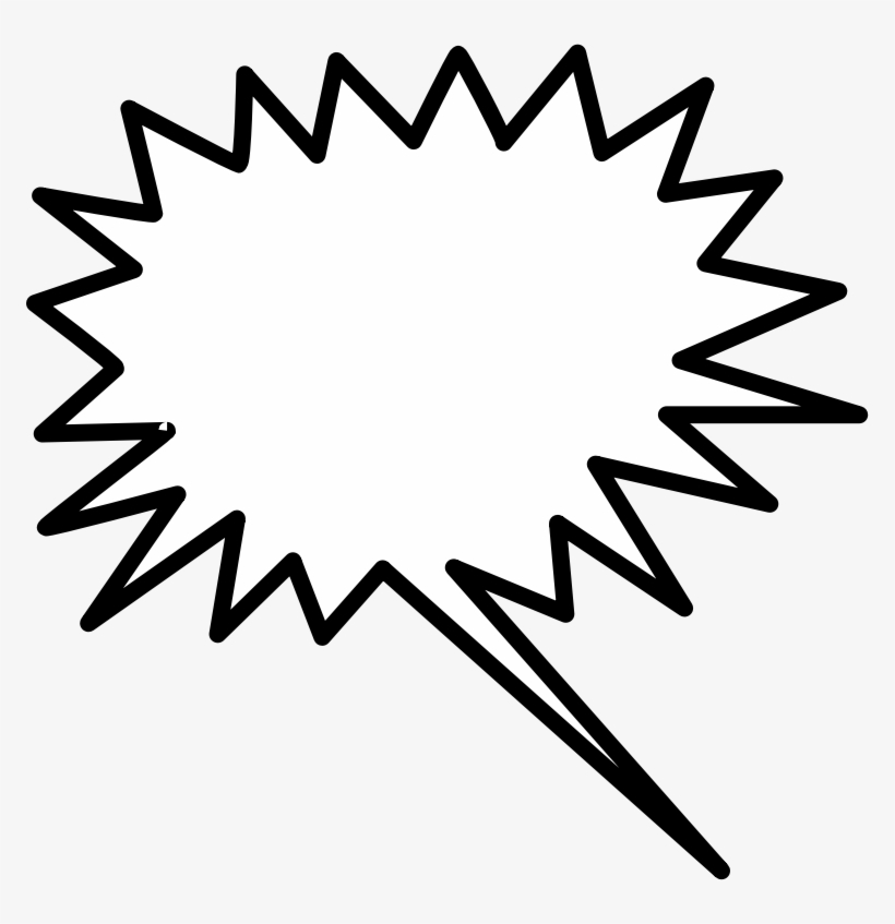 Speech Bubble Clipart Hostted - Starburst Clip Art, transparent png