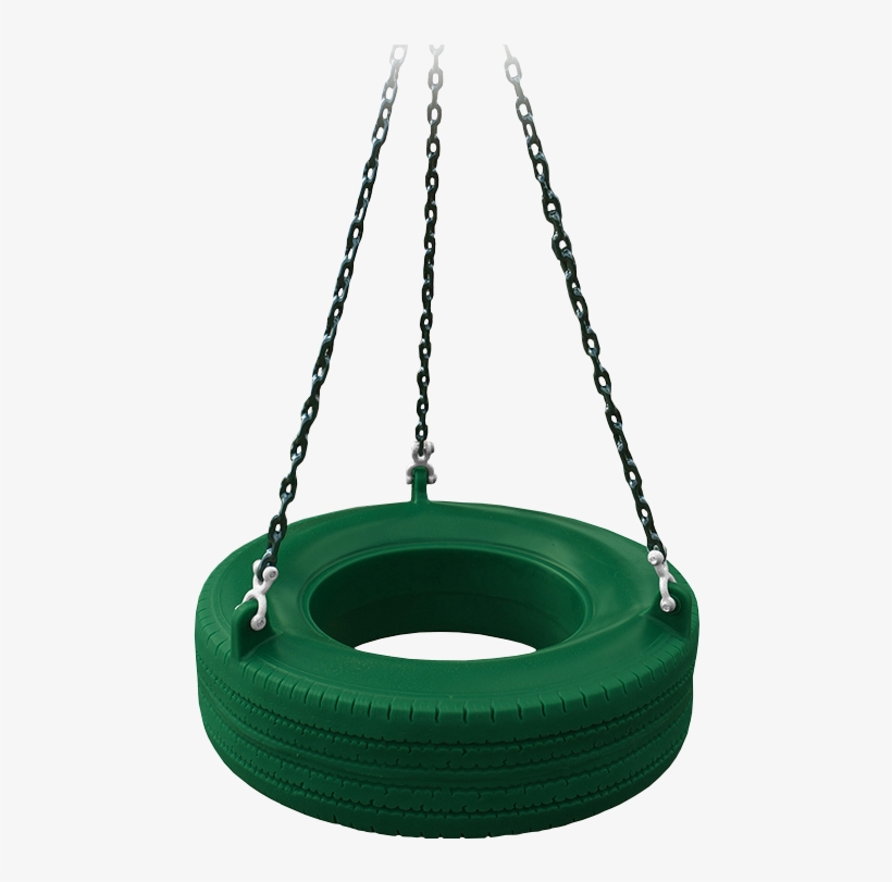 By Recycling Scrap Tires And Transforming Them Into - Gorilla Playsets Commercial Grade Tire Swing; Green, transparent png