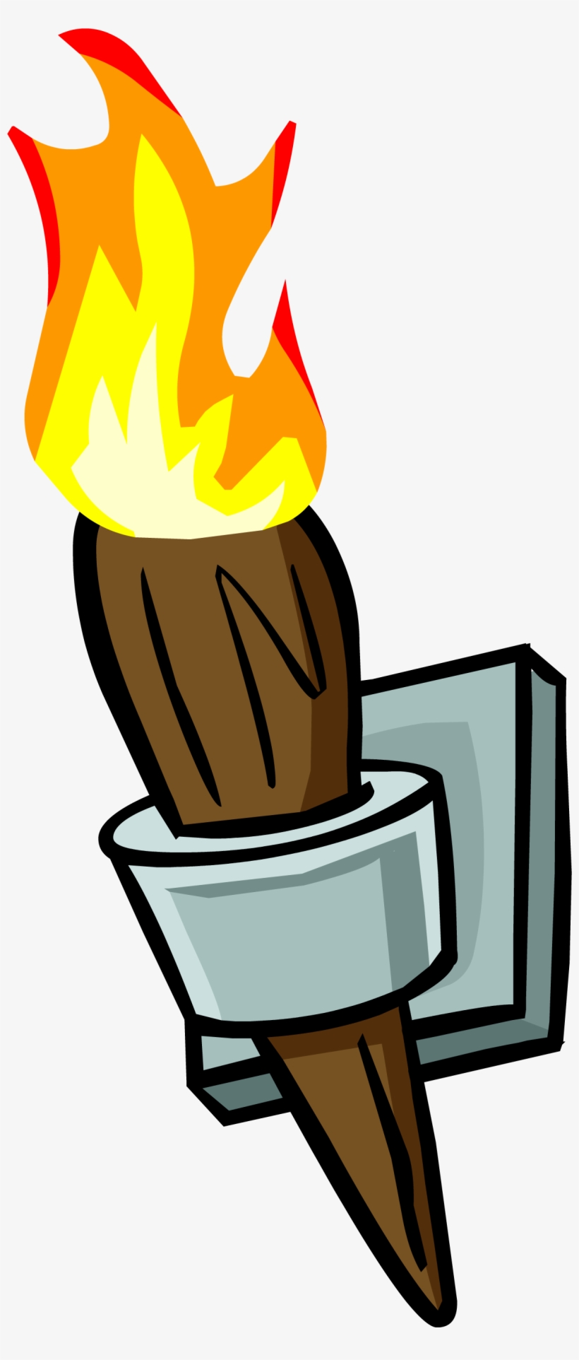 Wall Torch Sprite 003 - Wall Torch Clipart, transparent png
