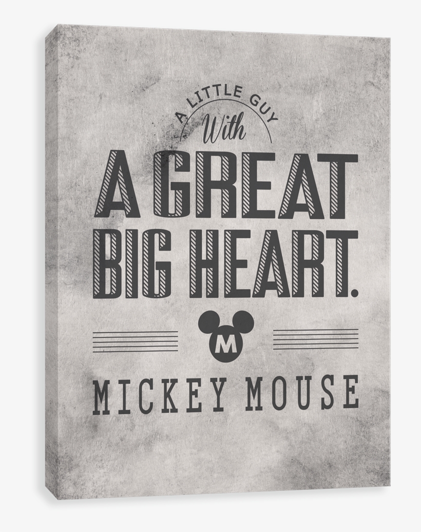 Mickey Mouse - Mickey Canvases By Entertainart - Mickey Mouse 'a Great, transparent png