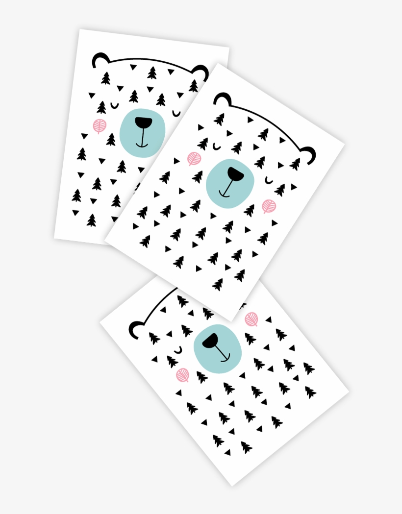 High Quality Temporary Tattoos «forest Bear» With Cute - Circle, transparent png