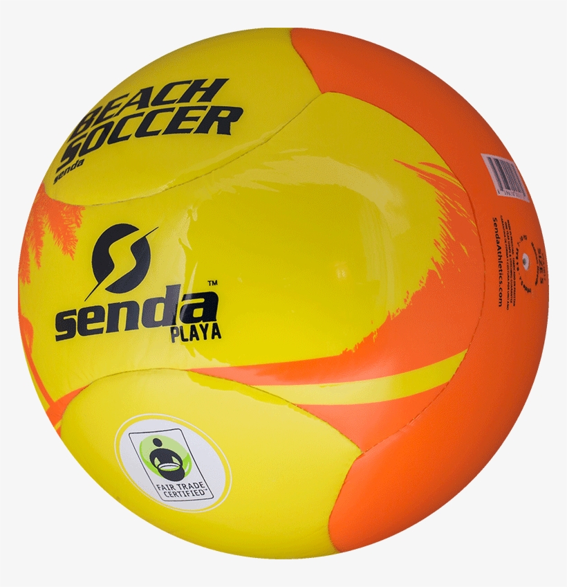 Right Side Of Orange And Yellow Beach Soccer Ball - Senda Athletics Senda Playa Beach Soccer Ball, Fair, transparent png