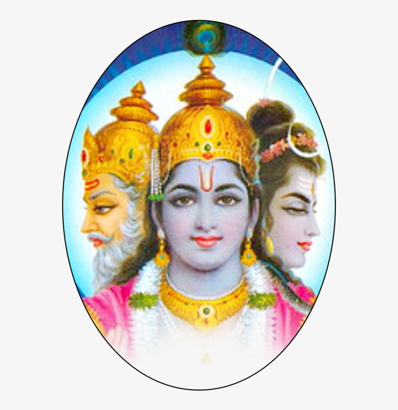 Bramha Vishnu Mahesh, Represents Trinity Of - Vishnu, transparent png