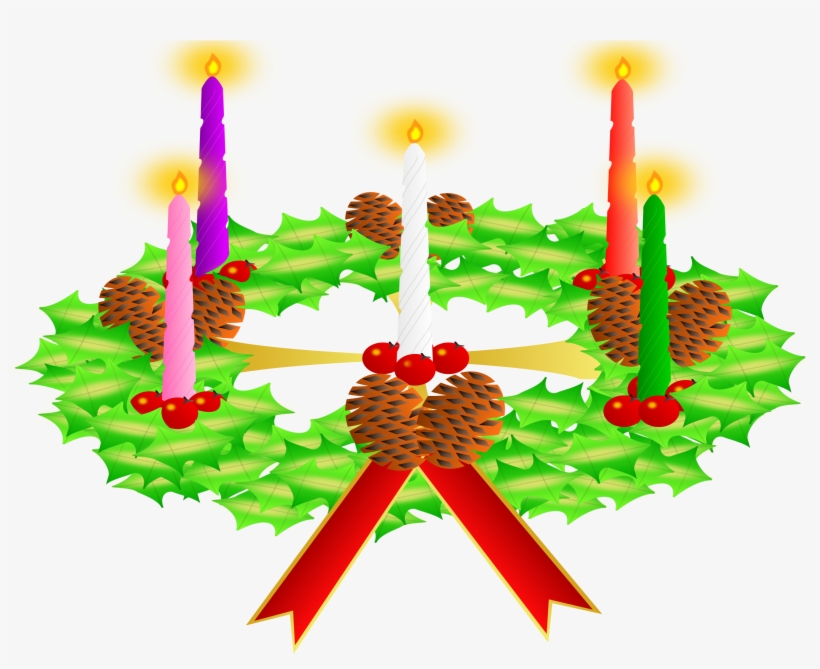 Clipart Of Christmas Wreaths - Advent, transparent png
