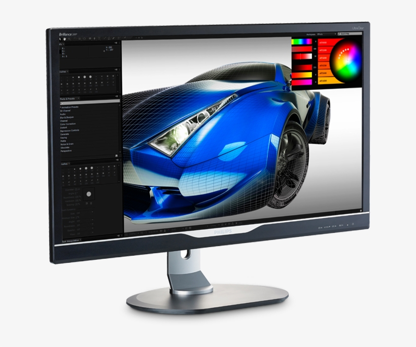 Full Range Monitor - Philips 288p6ljeb 28" 4k Ultra Hd Led Monitor, transparent png
