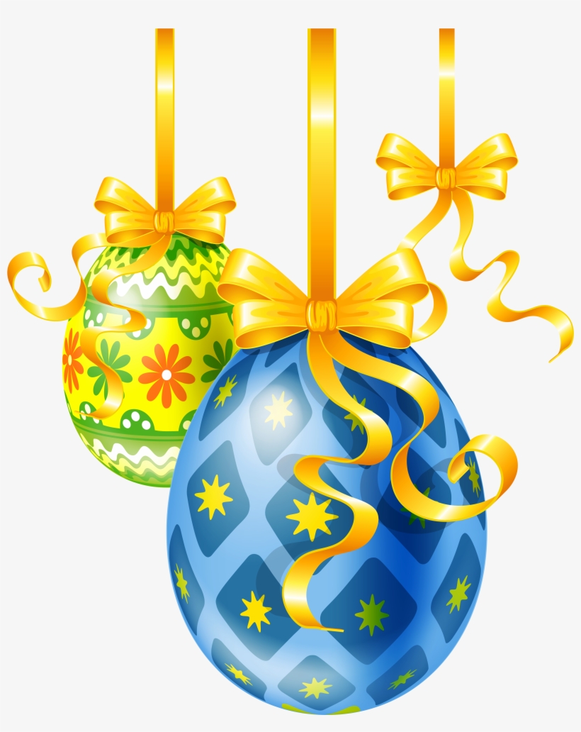 Easter Eggs Hanging Transparent, transparent png