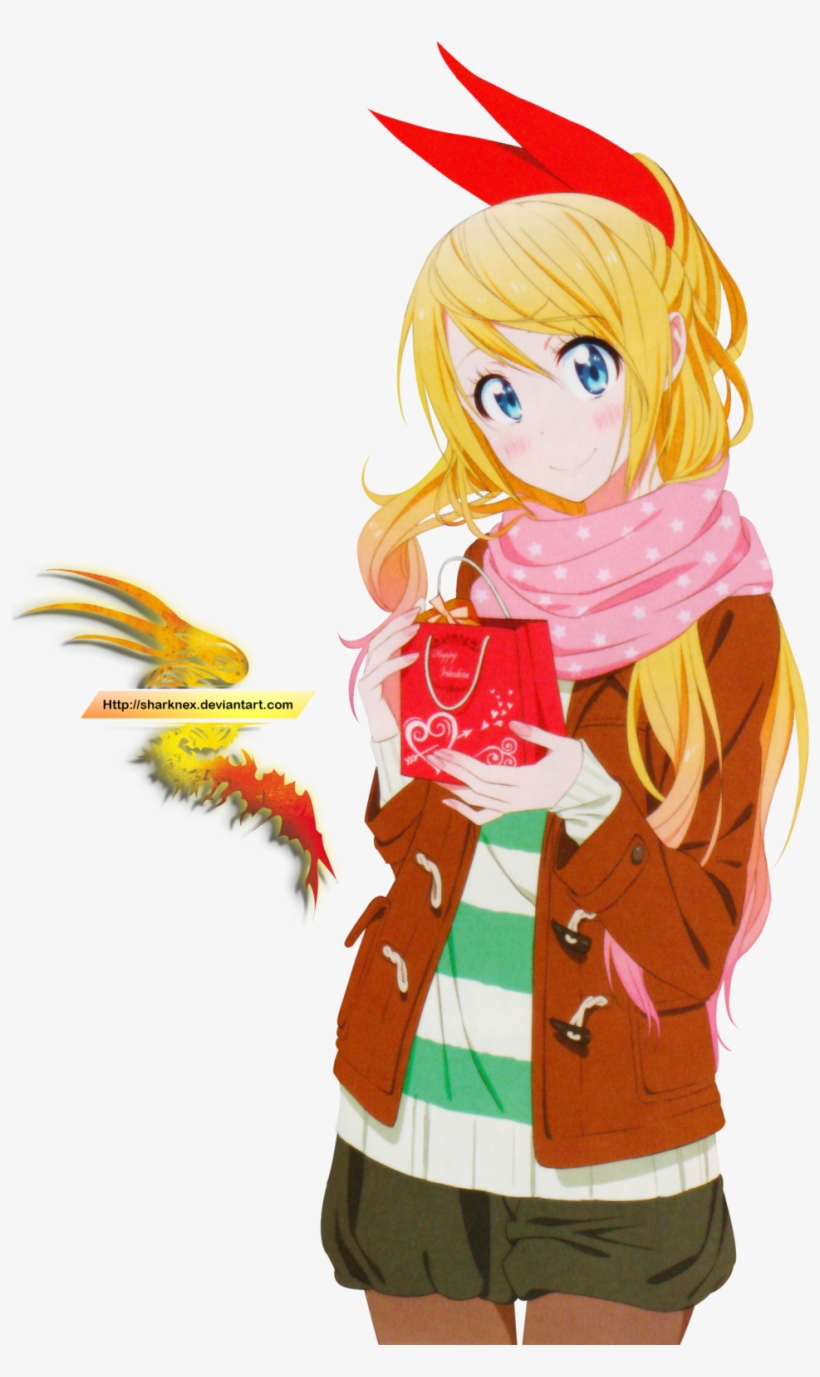 Chitoge Present Render By Sharknex-d8d5hwb - Nisekoi Chitoge, transparent png
