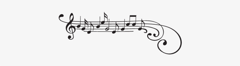Treble Clef Wall Decal - 3 Octave C Scale Flute, transparent png