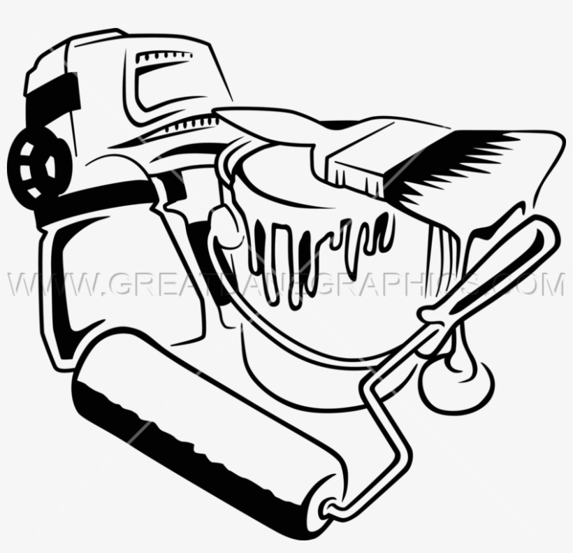 Splatter Drawing At Getdrawings Com Free For - Painter Clip Art Black And White, transparent png