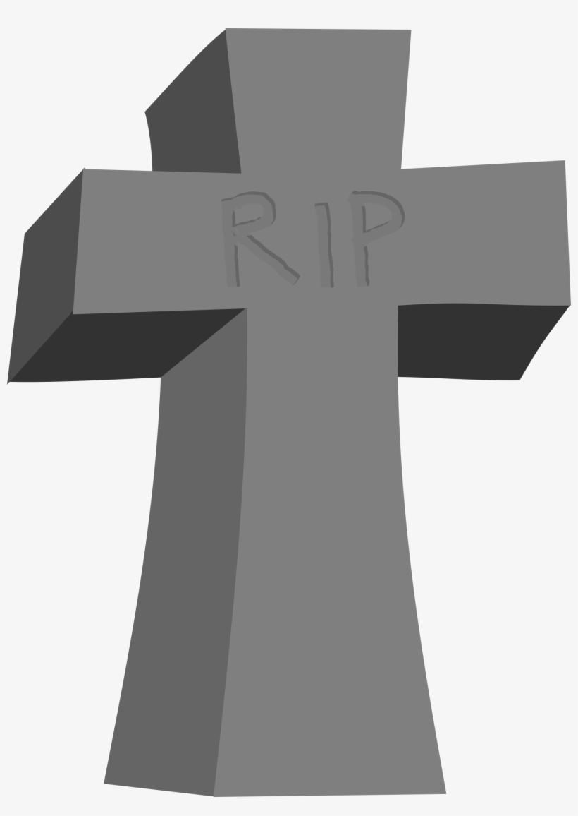 28 Collection Of Cross Tombstone Clipart - Cartoon Tombstone, transparent png