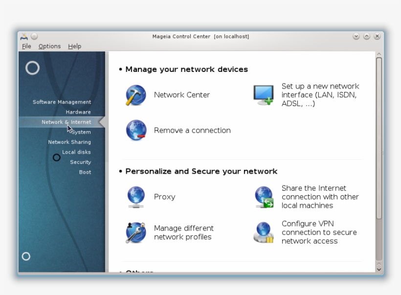 Wireless007 - Mageia Control Center, transparent png
