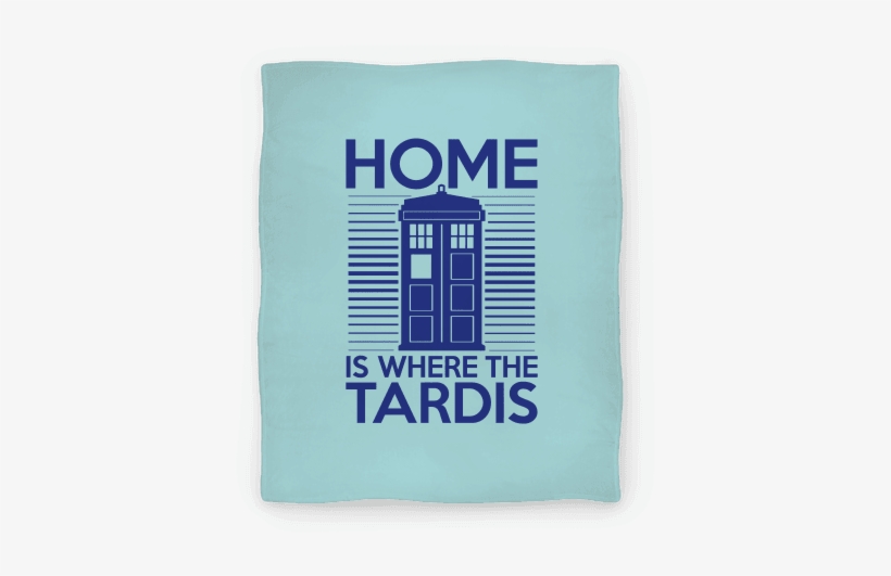 Home Is Where The Tardis Blanket - Tardis Silhouette, transparent png