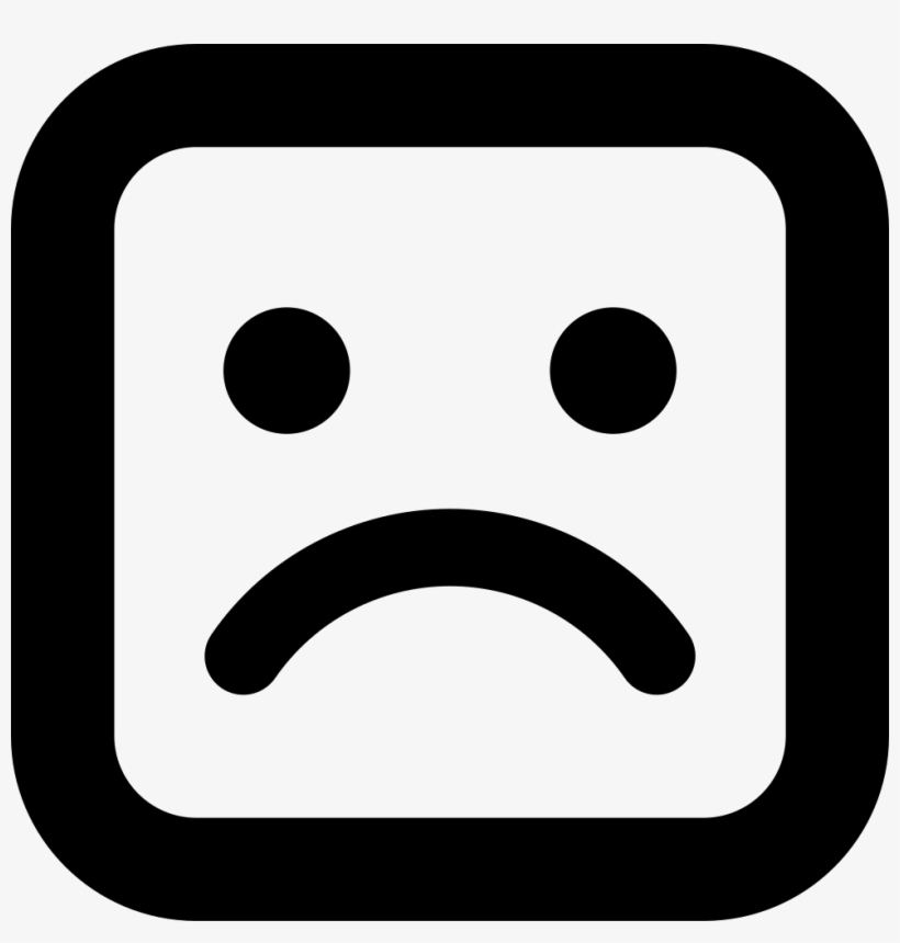 Sad Face - - Ig Black And White Png, transparent png