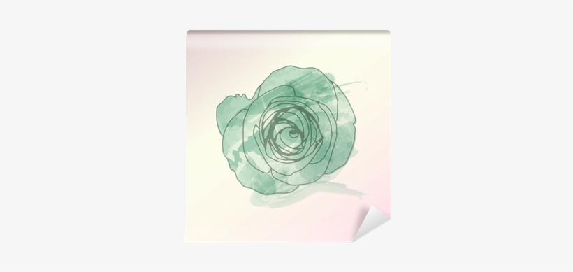 Watercolor Flower Vector ,eps 10 Wall Mural • Pixers® - Watercolor Painting, transparent png